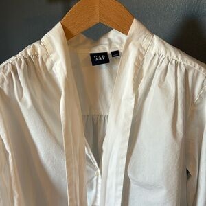 Gap Tie White Blouse